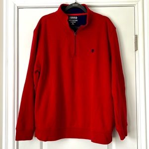 Izod 1/4 zip soft fleece pullover